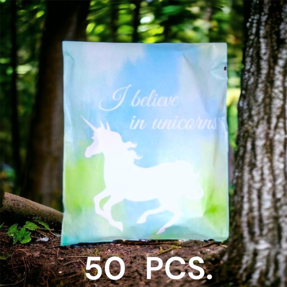 50 10 X 13 Poly Mailers Unicorn, Shipping Envelopes, PRICE IS FIRM - Picture 3 of 4